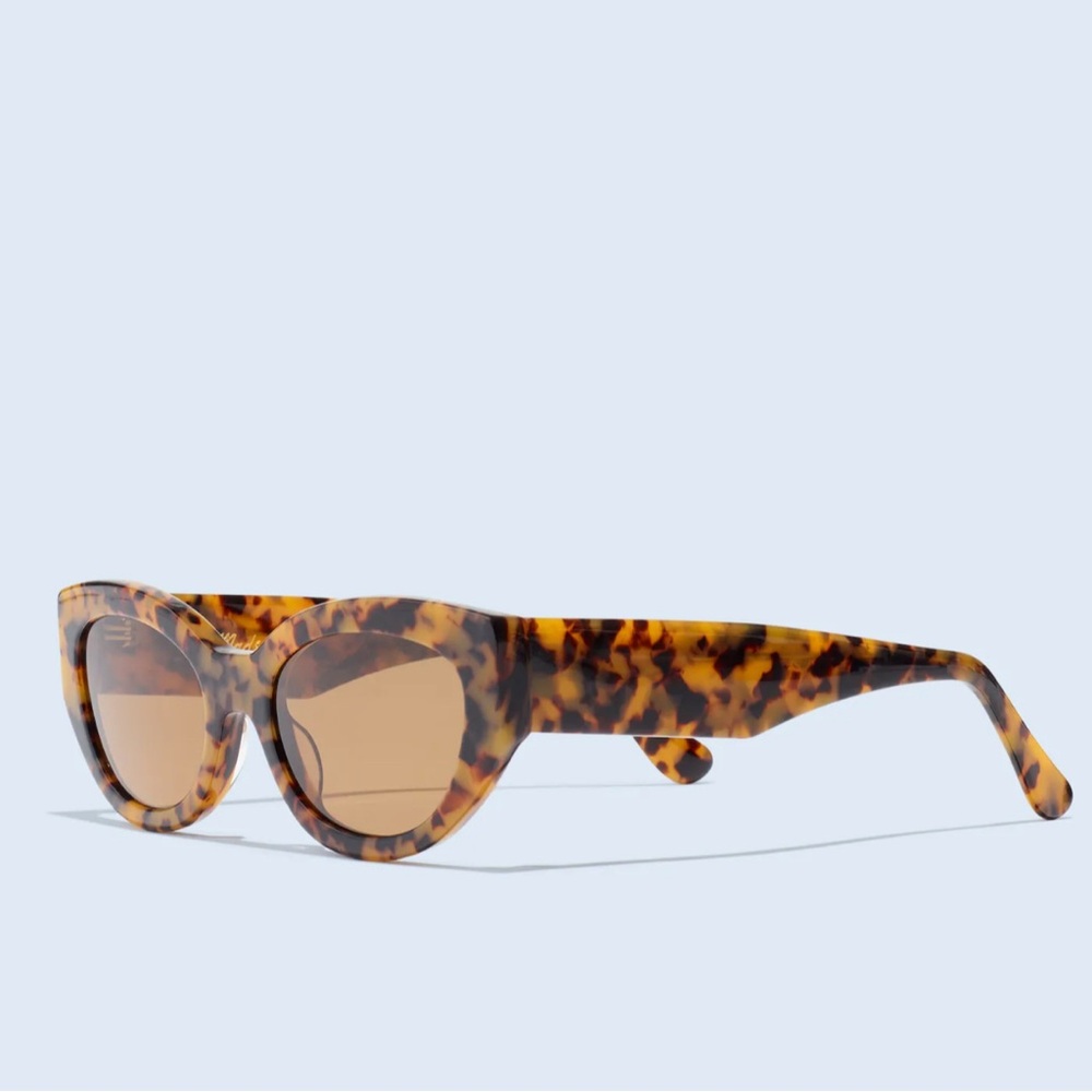 Madewell Tortoise Cat-Eye Sunglasses with Brown Lenses